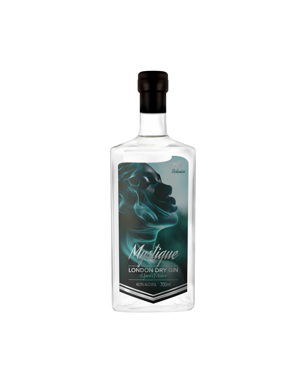 Premium Mystique London Dry Gin bottle, crafted for refined taste and elegance, buy gin online singapore